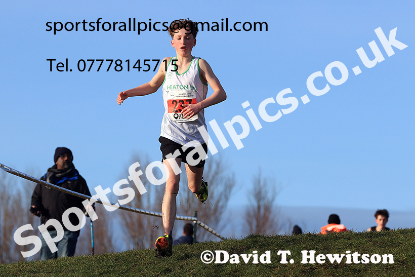 Boys under-15s 2024 NECAA Cross Country Champs., Temple Park, South Shields. Photo: David T. Hewitson/Sports for All Pics